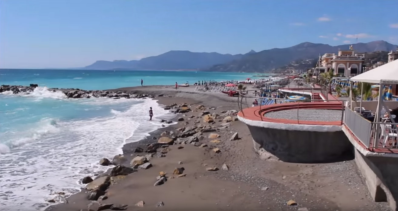 beach of Bordighera