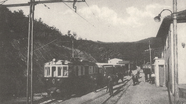 Primo treno a Casella nel 1929